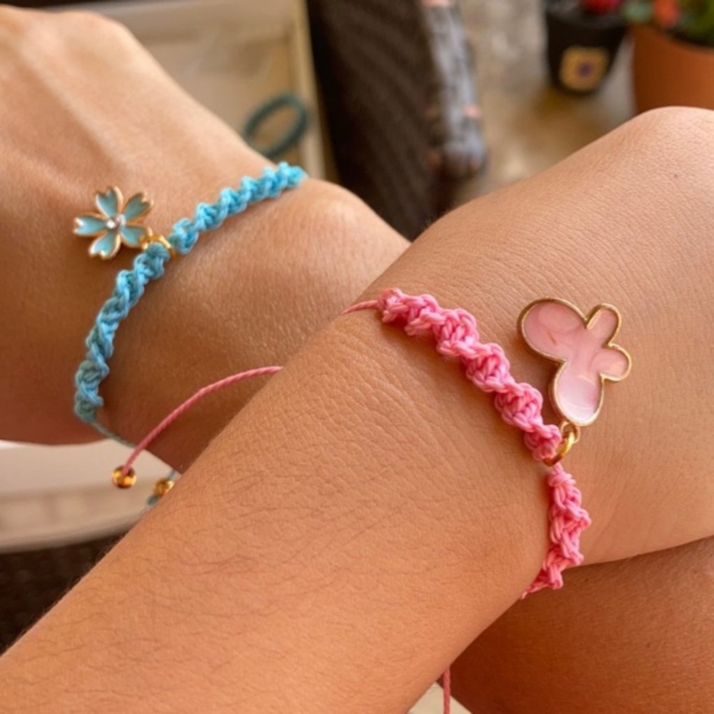 Mommy and Me braided bracelet set
